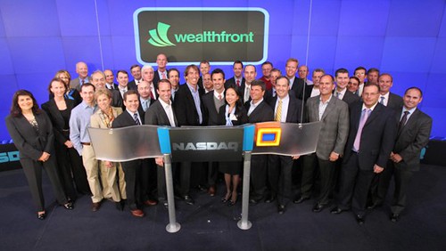 Online financial advisor Wealthfront rings NASDAQ in New York Online financial advisor Wealthfront rings NASDAQ in New York