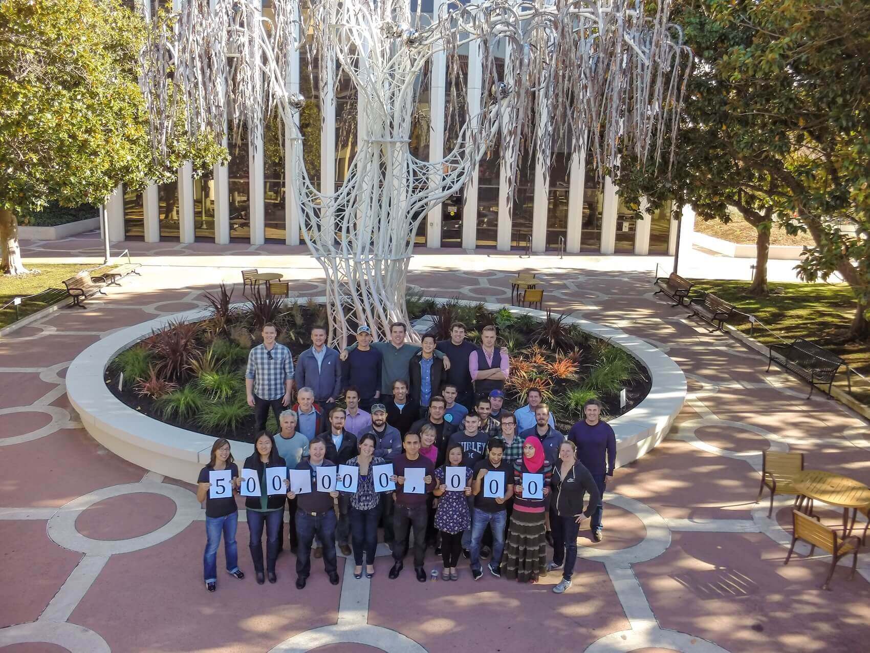 Aerial Wealthfront Team Photo, November 22, 2013, Palo Alto, California