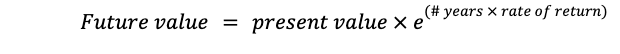 Present value formula